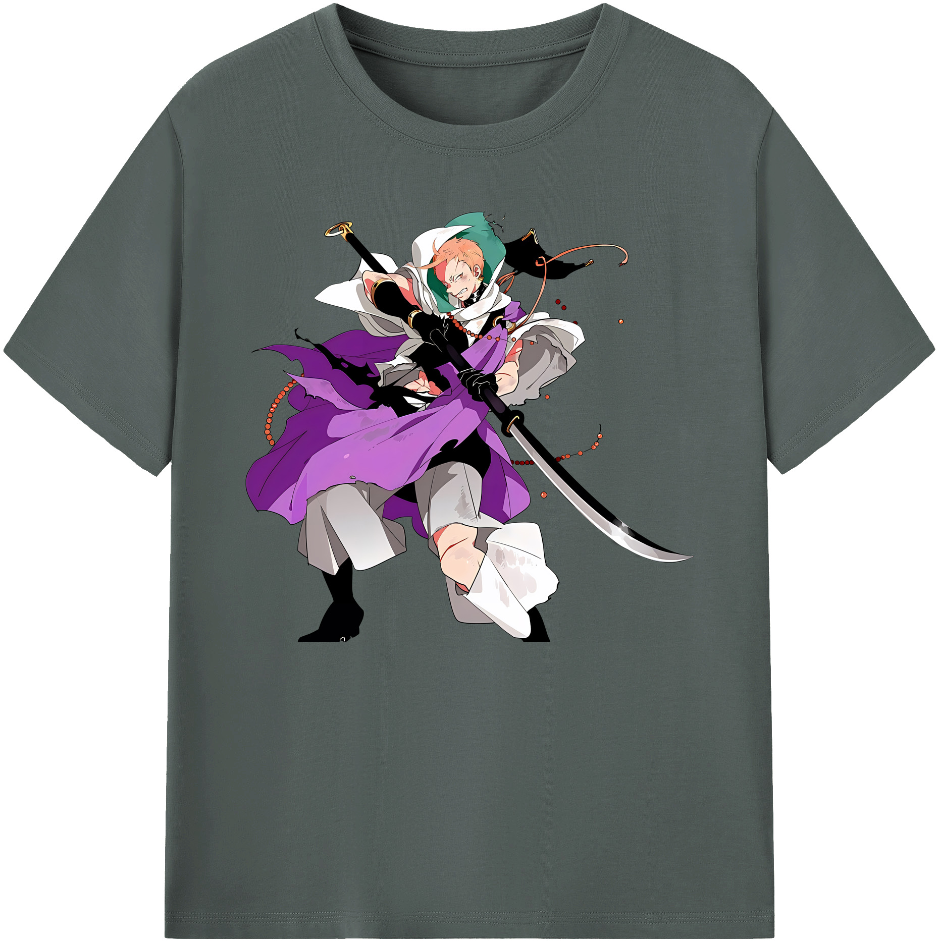（画像用） 刀剣乱舞 Touken Ranbu 綿100％ メンズ半袖Tシャツ｜肌触りやわらか＆通気性
